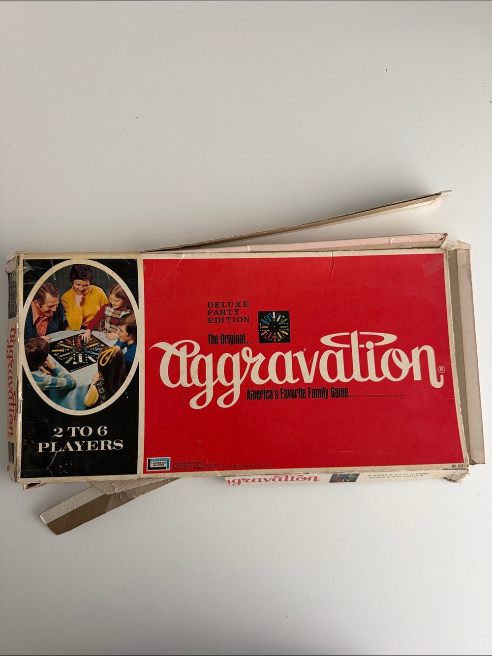 Aggravation Party Game - Vintage Retro Box 1970s Board Pieces - 70s Family Night